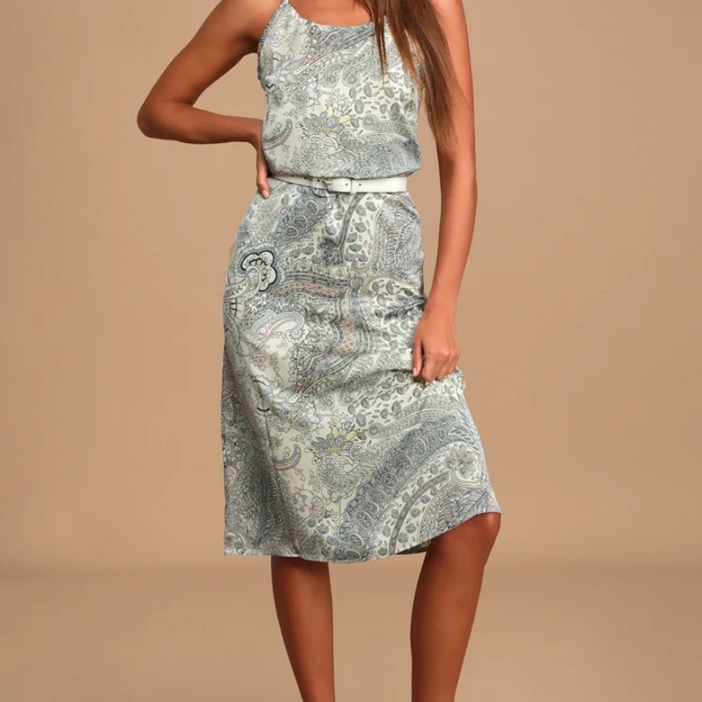 Bishop and young paisley slip dress